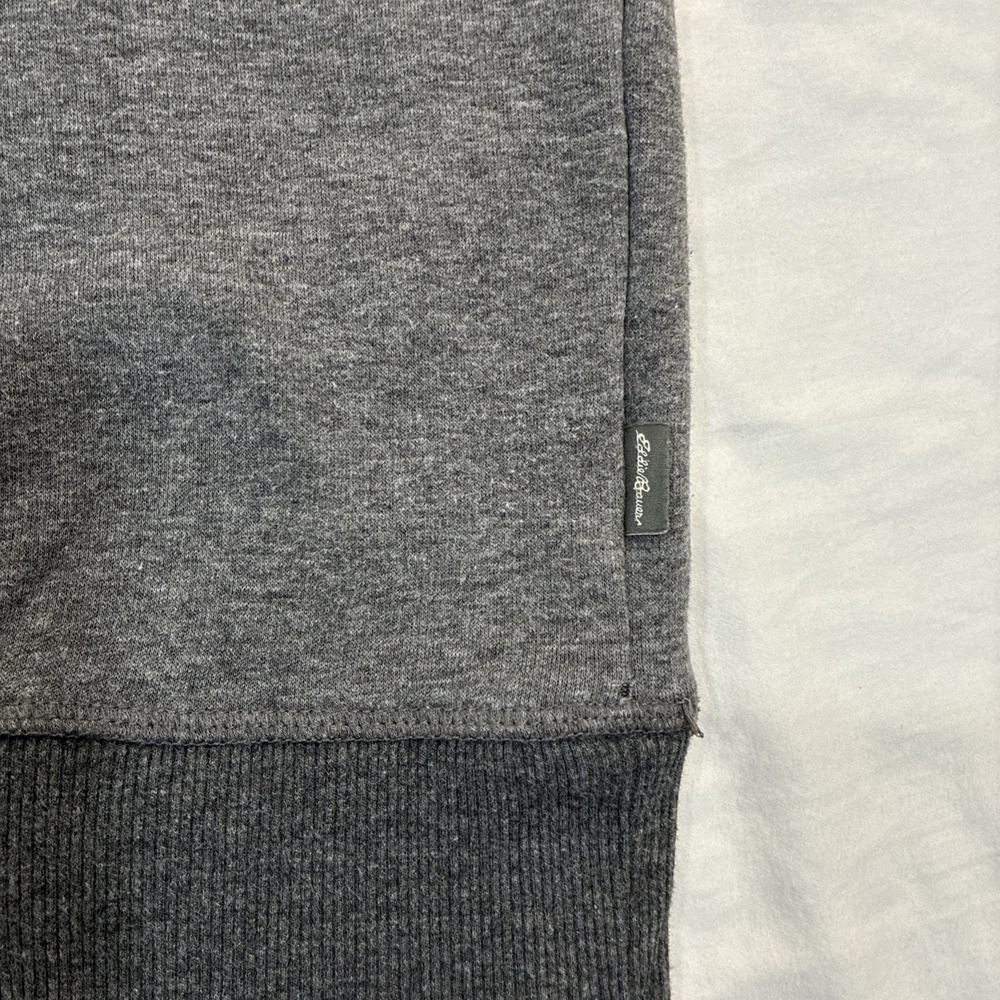 Eddie Bauer Sweatshirt Mens Large Gray Soft Fleece Crewneck Pullover Casual - Picture 3 of 10